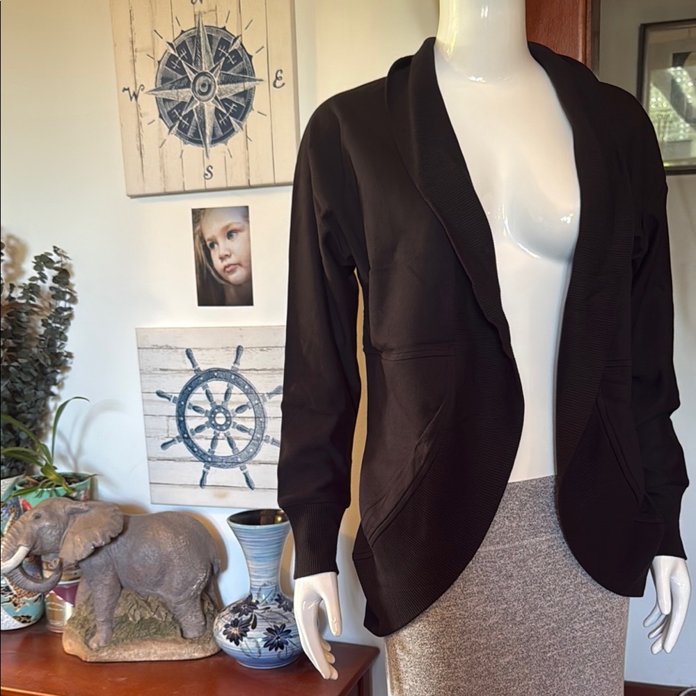NWT northern reflections size small Women's Black open cardigan Jacket